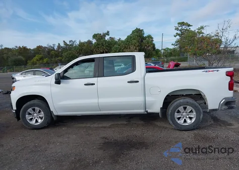 2020 Chevrolet Silverado 1500 4Wd Short Bed Wt z USA, uszkodzony, nr VIN 1GCPYAEH7LZ117988